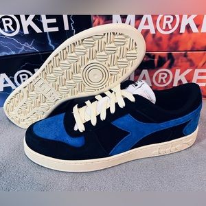 Diadora X Men Magic Basket Low Storm Black Blue Marvel New w/Box